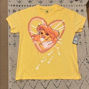 Disney Roxanne Goofy Movie Yellow Graphic T-Shirt